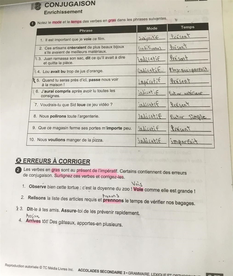 J’ai besoin d’aide pour la question erreur à corriger. Celui du 3. Dit-le à tes amis-example-1