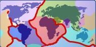 The map below shows the locations of what type of boundary? a. transform b. collisional-example-1