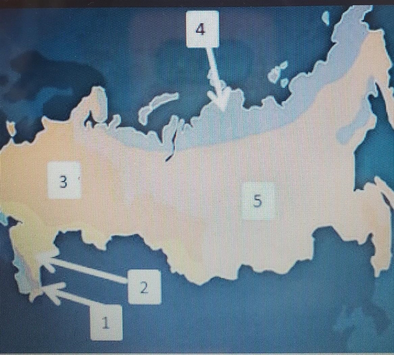 Which of the following climate regions is labeled correctly on the map above? A highlands-example-1