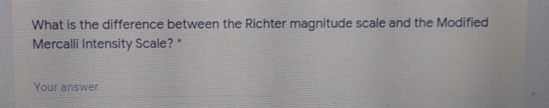 What is the difference between the Richer magnitude scale and the modified Mercalli-example-1