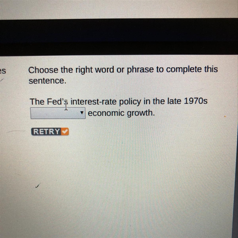 The Fed's interest-rate policy in the late 1970s economic growth.-example-1