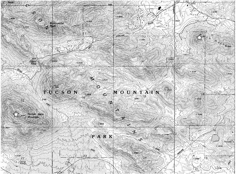 If you were standing on top of Twin Hills on the north-central part of the quadrangle-example-1