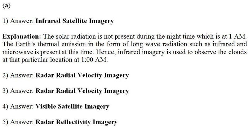 Answer the following questions by selecting from the list below: List: 1. Infrared-example-1