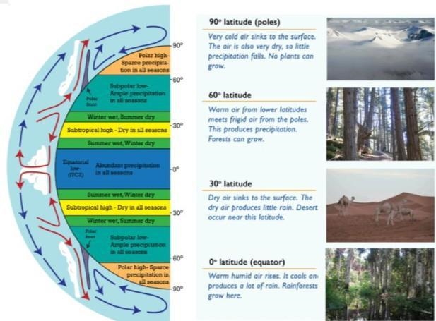 North Pole 1. Canada is located at a much higher latitude than Mexico. How does climate-example-2