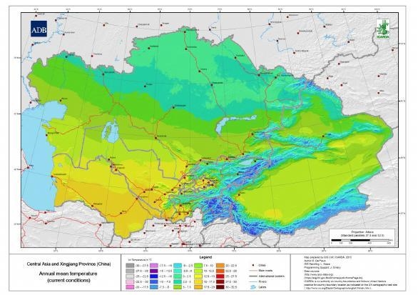 Explain why Central Asia experience low temperature in winter with help of a relevant-example-1