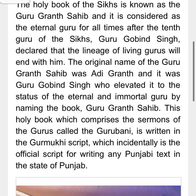 How is the Sikh holy book different from the Quran and Bible?-example-1