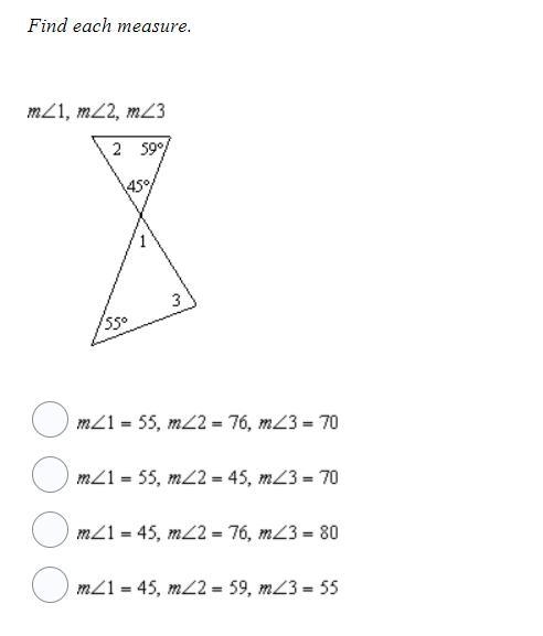 Pls help lol,, Find each measure.-example-1