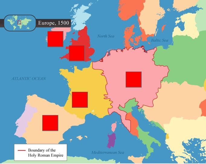 European nations have grown and emerged over time in response to multiple events. On-example-1