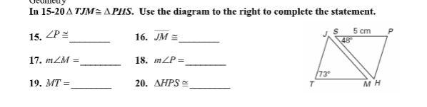 Use the diagram to the right to complete the statement-example-1