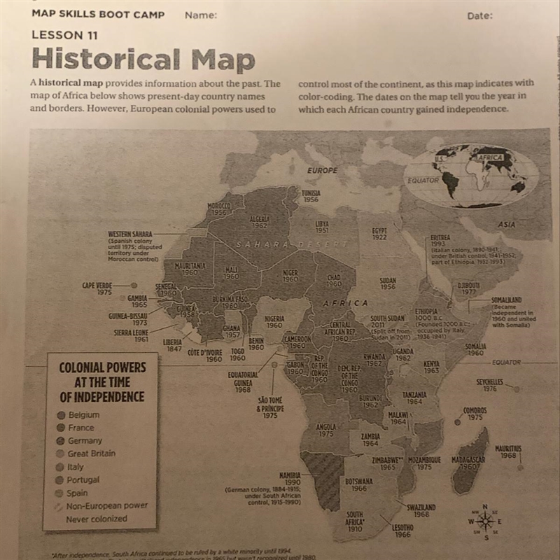 Based off of this map can someone help me answer these questions? 1.)Which European-example-1