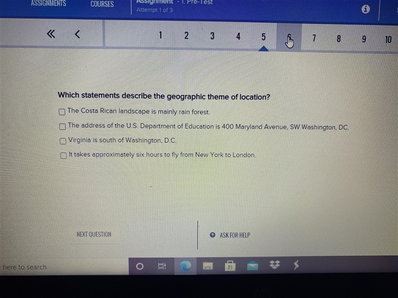 Which statements describe the geographic theme of location-example-1