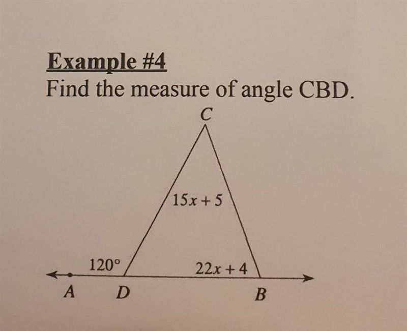 I need to find the measure of angle CBD​-example-1