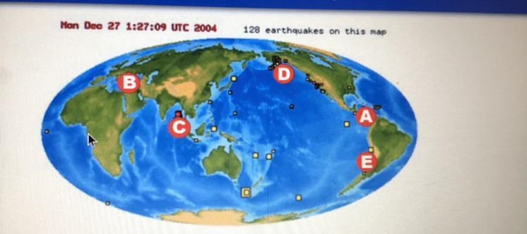 Which of these earthquakes which took place in 1990 was least likely to cause large-example-1