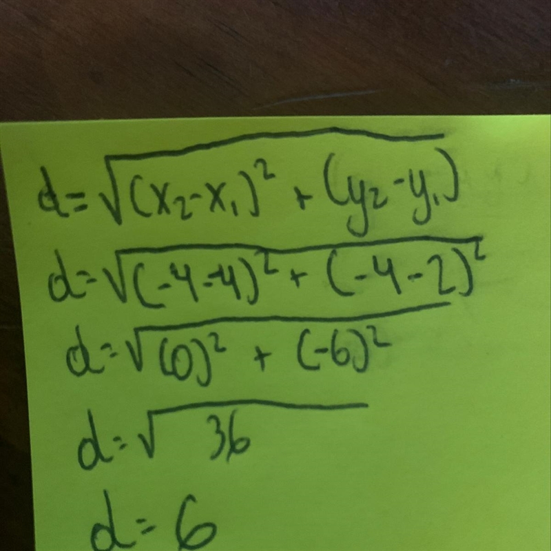 What is the distance between (-4.2) and (-4,-4)-example-1