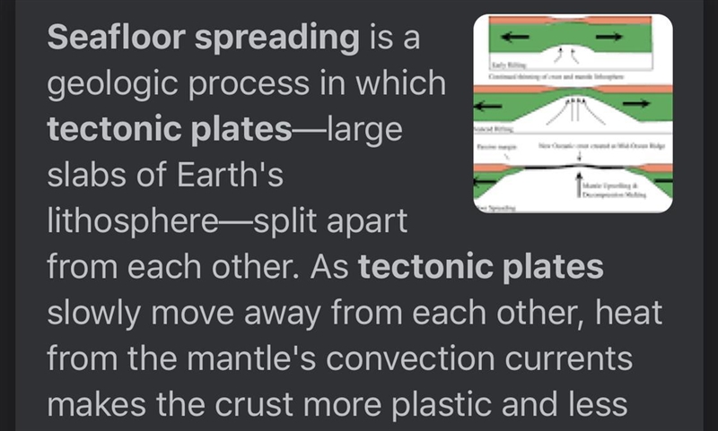 What is the plate tectonic: seafloor spreading theory-example-1