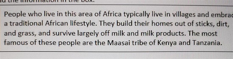 Which African region or feature is this paragraph describing? A. The Sahel B. The-example-1