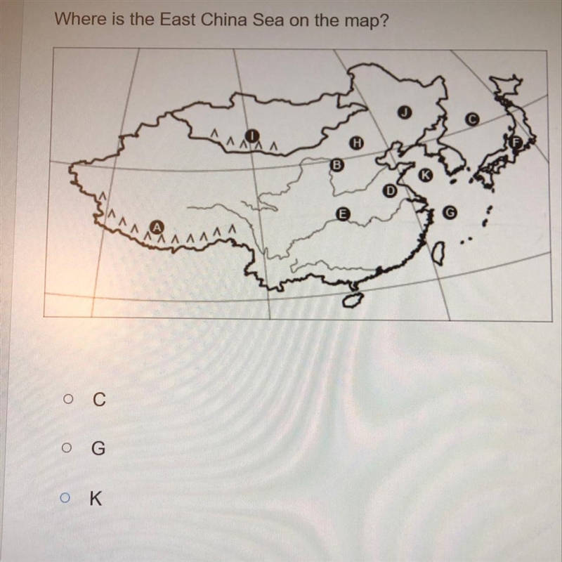 10 points! Where is the East China Sea at??-example-1