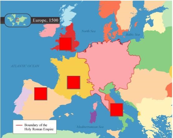 On the map, choose the nation where the House of York and the House of Lancaster fought-example-1