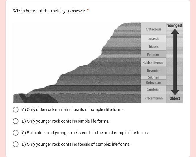 Which is true of the rock layers shown?-example-1