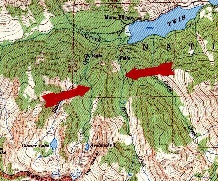 8. In the above map (attached image) what will happen in 500,000 years to the area-example-1