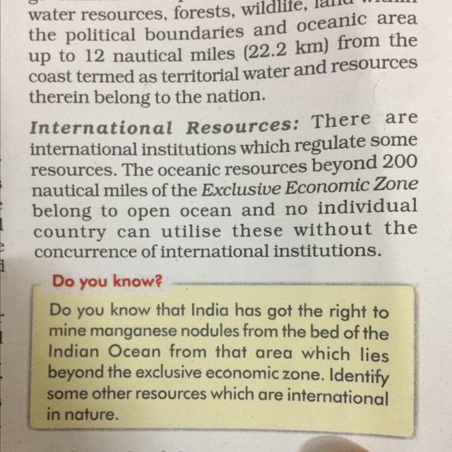 Explain international resources in detail pls-example-1