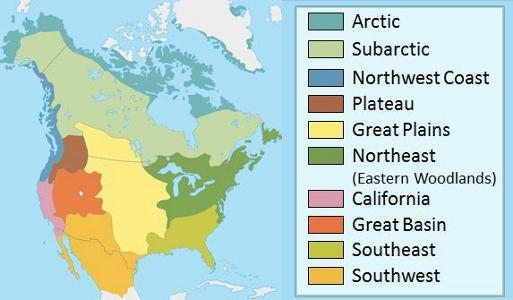 Look at the map above. The Makah, who lived in dense forests and built large canoes-example-1