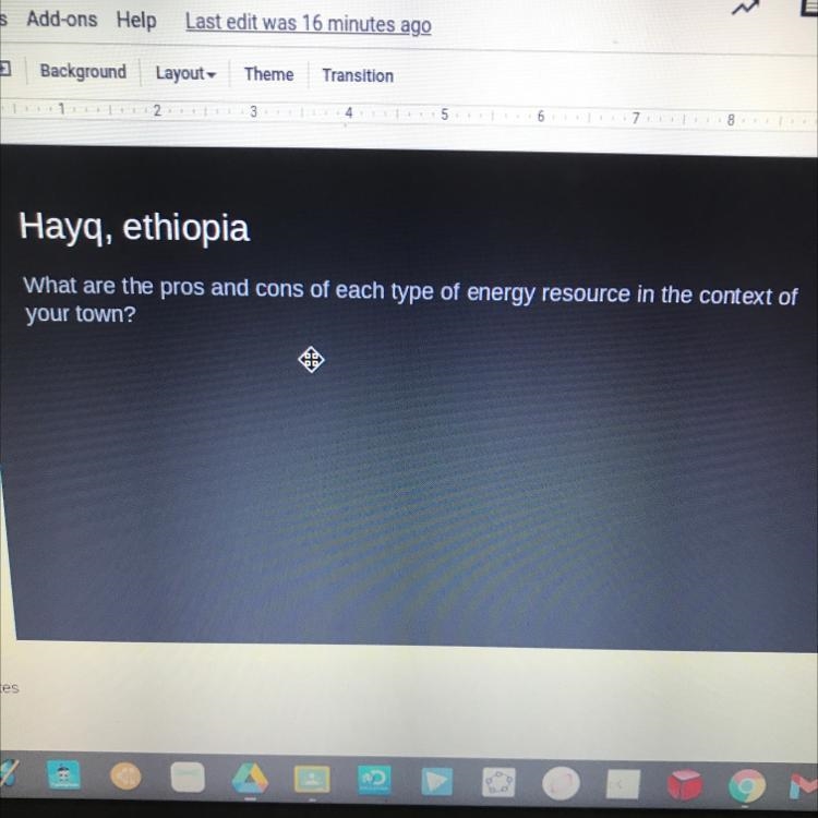 Hayq, ethiopia What are the pros and cons of each type of energy resource in the context-example-1