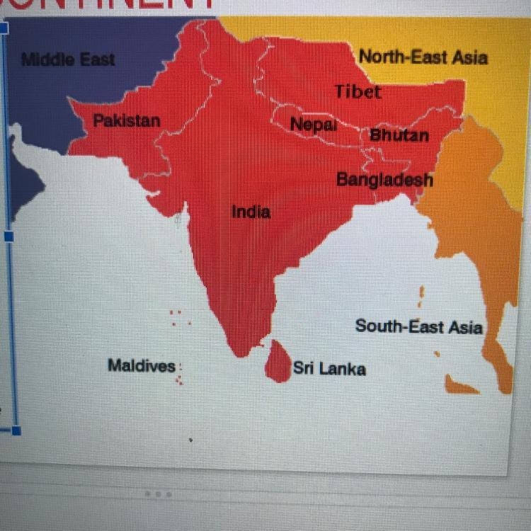 Write a description. Questions to consider: how is India a subcontinent? What does-example-1