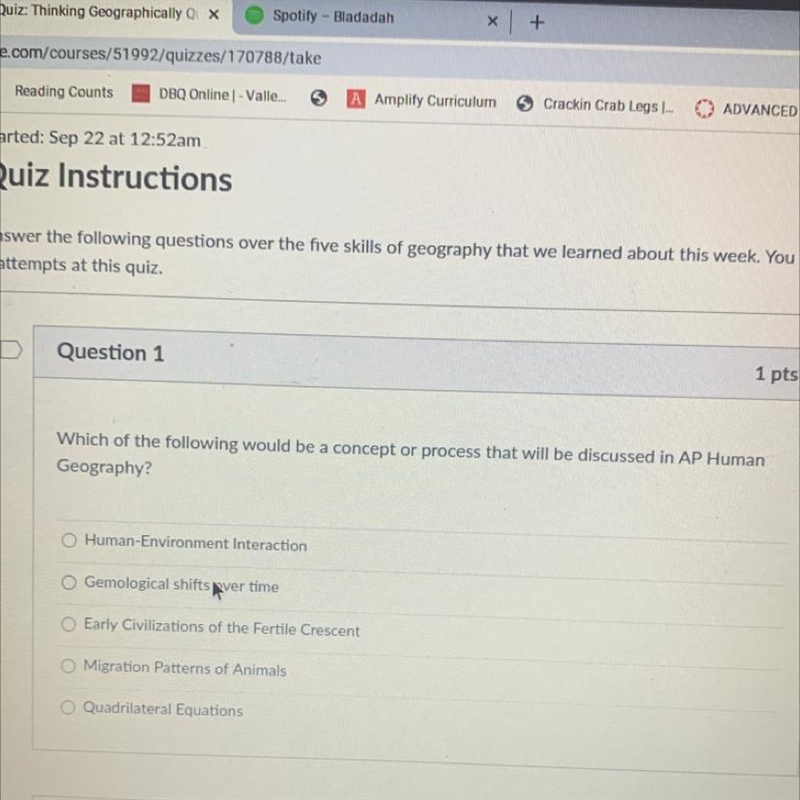 Which of the following would be a concept or process that will be discussed in AP-example-1