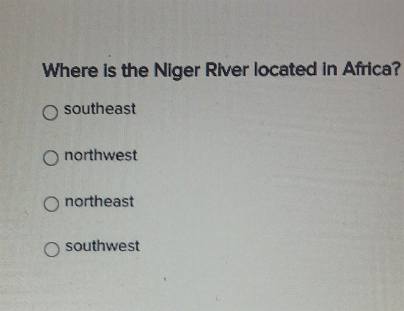 Where is the Niger river located in Africa ​-example-1