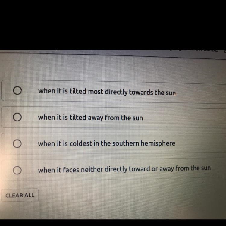 When does the Northern hemisphere have the coldest climate?-example-1