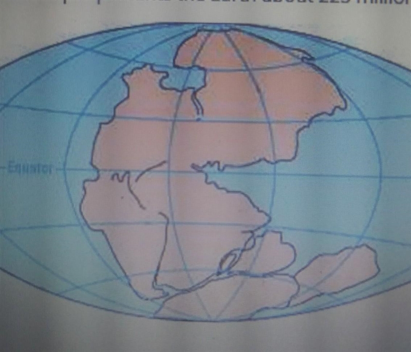 This map represents the Earth about 225 million years ago. What is the name of this-example-1