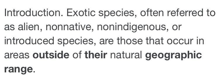 Organisms that have been brought outside their original geographic range by people-example-1