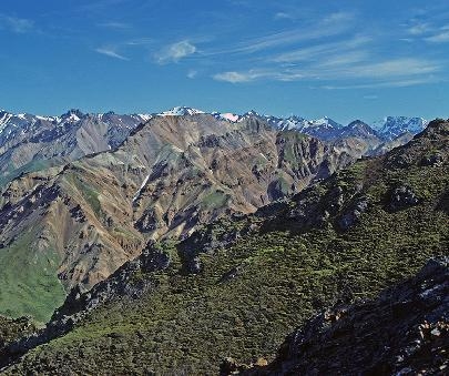 Hurry! I'm on a timer. The image shows mountains in Alaska. Which statements describe-example-1