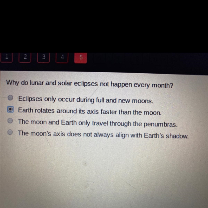 Help needed!! Why do lunar and solar eclipses not happen every month? -Eclipses only-example-1