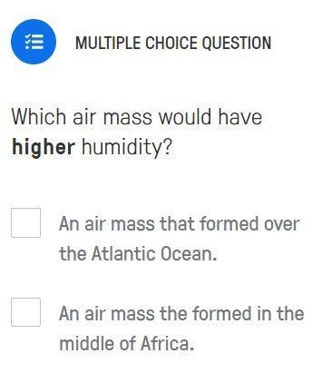 Which air mass would have higher humidity?-example-1