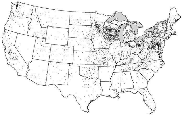 PLEASE HELP MEEEE!!!!! A. Identify ONE type of boundary data shown on the map. B. Identify-example-1