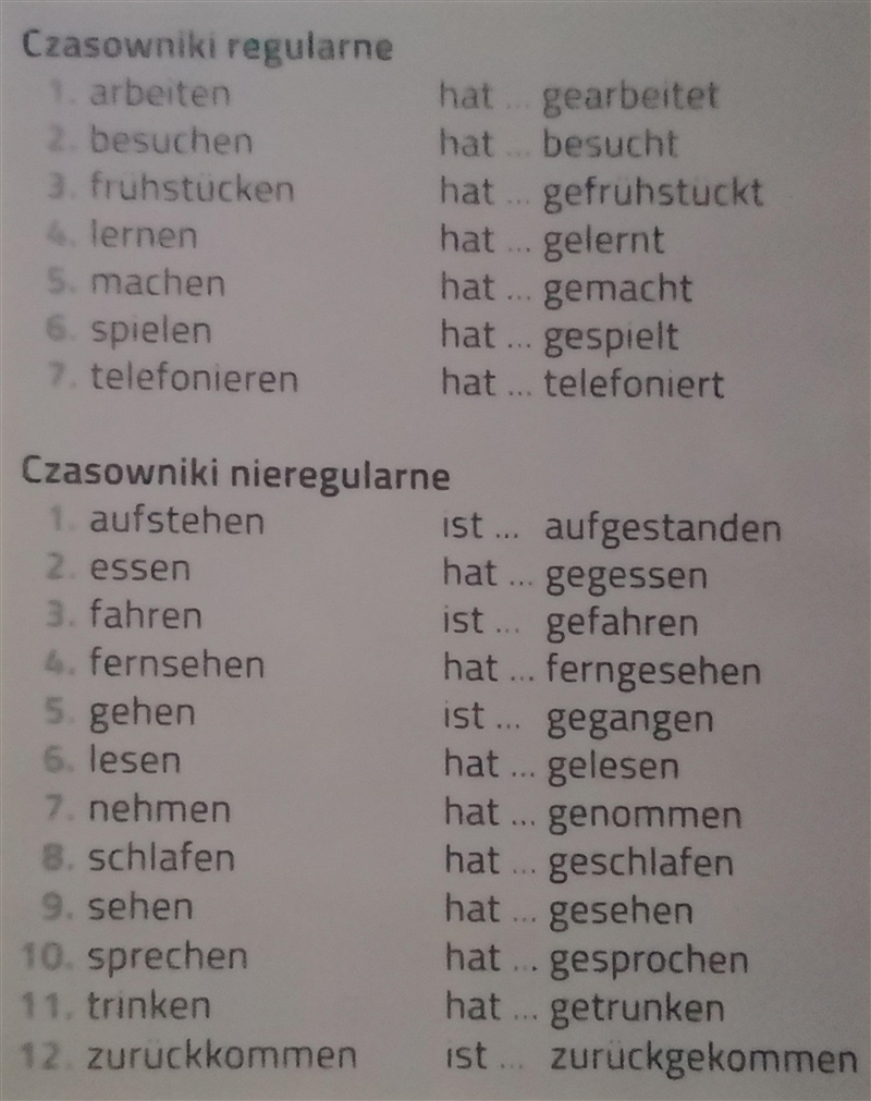 Was haben sie gemacht? (ich, mein Cousin, die Oma, meine Eltern, die Freunde, unsere-example-1