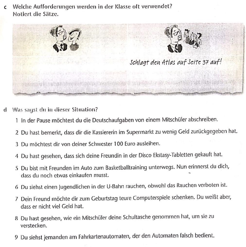 Beantworte Nr, B in deinem Klassenheft What am I supposed to do?-example-1