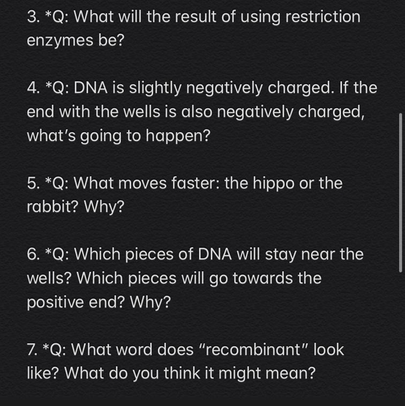 What will the result of using restriction enzymes be-example-1