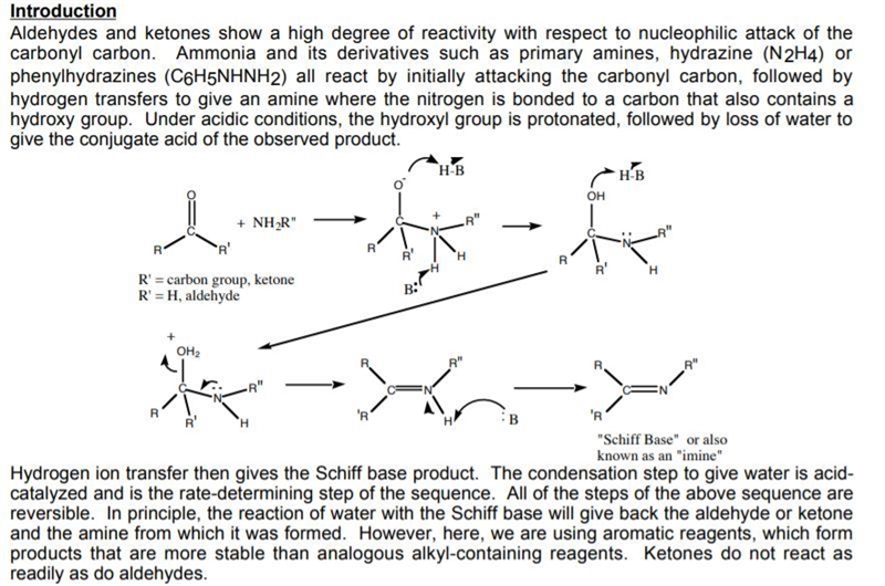 What is the chemical test used to distinguish between aniline and benzyaldehyde ​-example-1