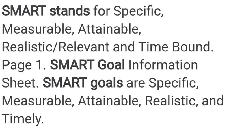 What does the R stand for in the SMART goal-setting assessment method?-example-1