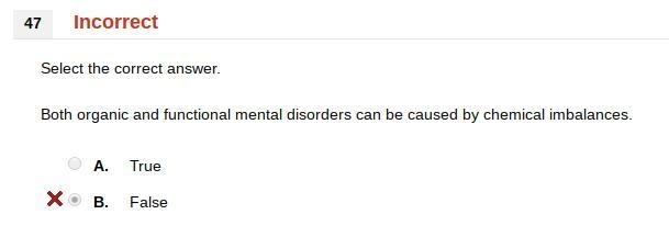 Both organic and functional mental disorders can be caused by chemical imbalances-example-1