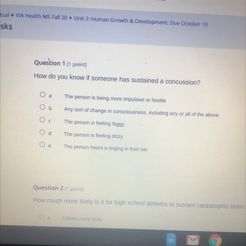 How do you know if someone has sustained a concussion?-example-1