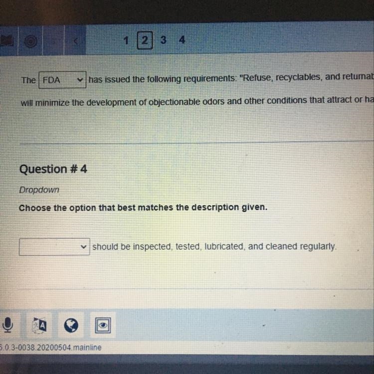 Choose the option that best description given. ____ should be inspected,tested,lubricated-example-1