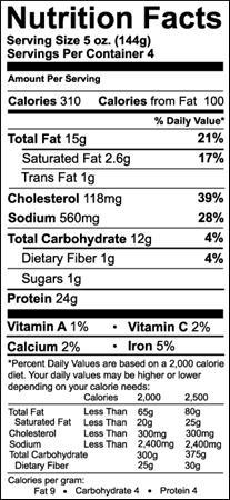 What percentage of the calories in the product come from protein? How did you arrive-example-1