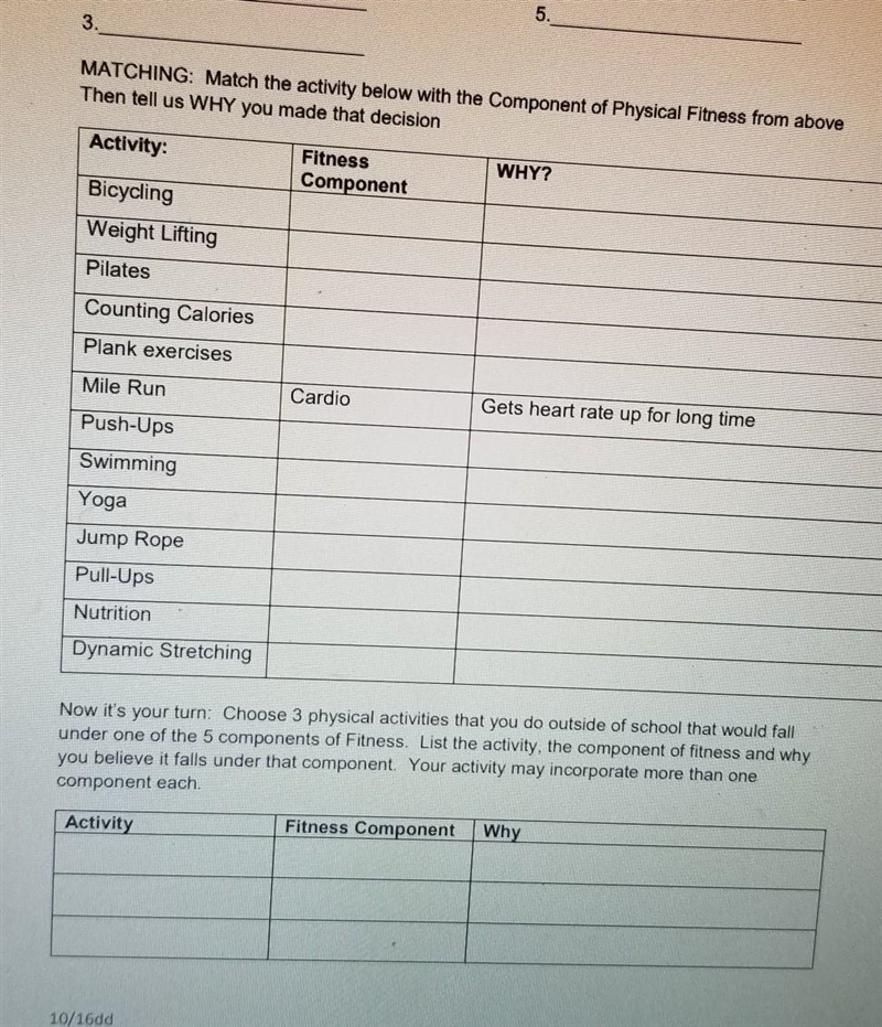 the five components for physical fitness are cardio,flexibility, muscular strength-example-1