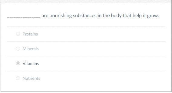 I REALLY NEED A GOOD SCORE PLZ HELP!!!! The answer is not Vitamin.-example-1