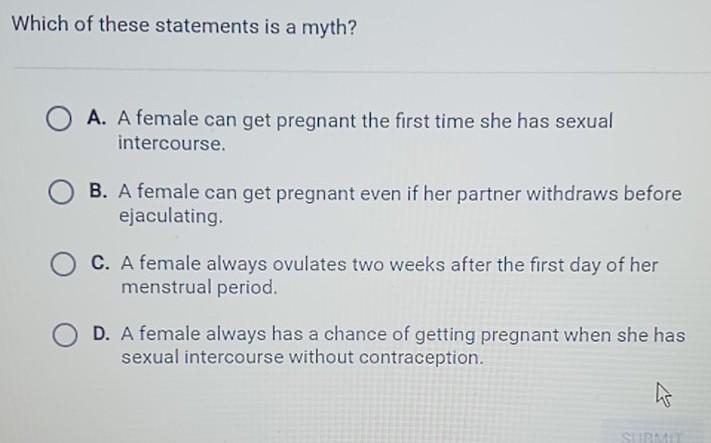 Which of these statements is a myth?​-example-1