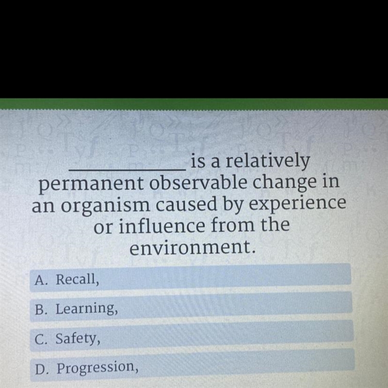 Psychology! please help! multiple choice :)-example-1